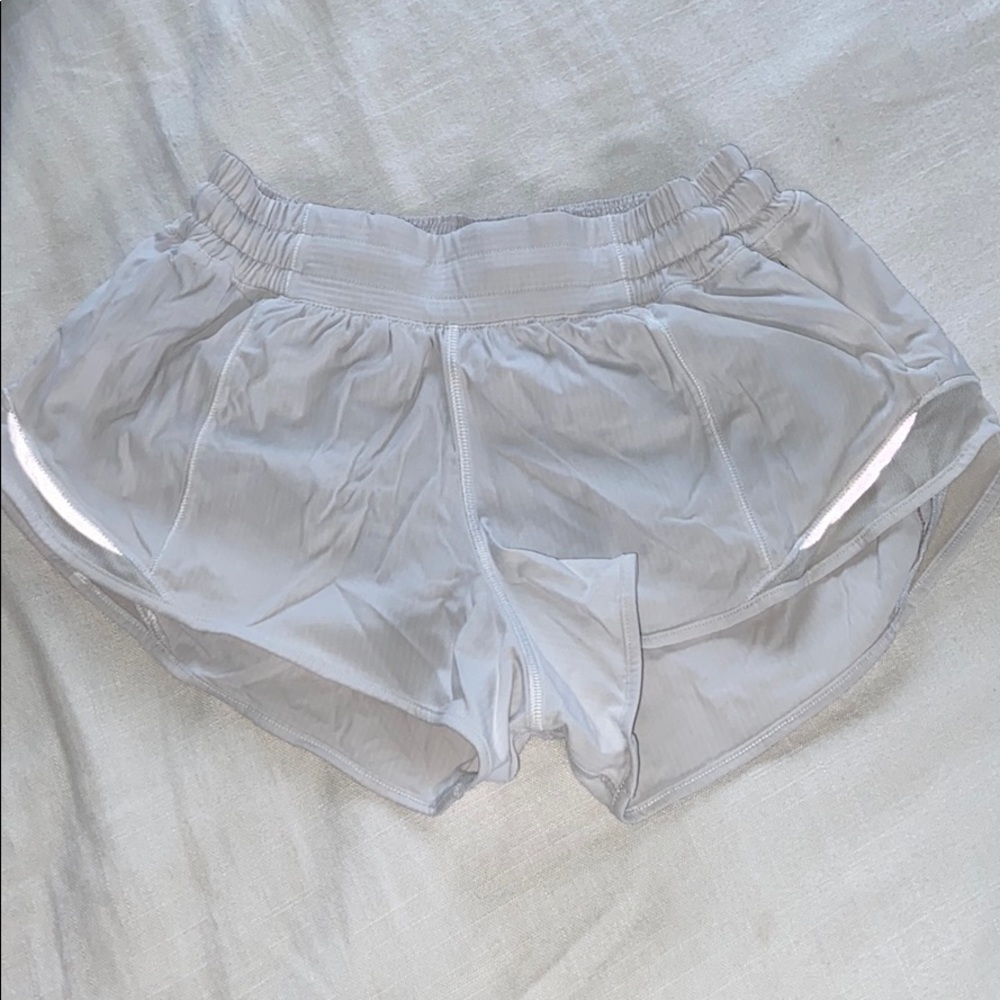 White lululemon shorts